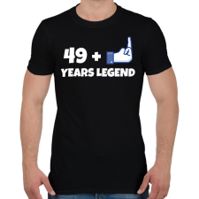 PRINTFASHION 50. SZÜLINAP - Férfi póló - Fekete férfi póló