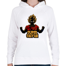 PRINTFASHION 52068 - Női kapucnis pulóver - Fehér női pulóver, kardigán