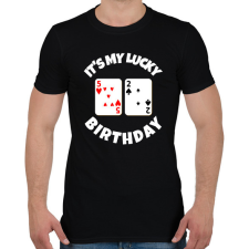 PRINTFASHION 52 POKER SZÜLINAP - Férfi póló - Fekete férfi póló
