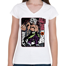 PRINTFASHION 57281 - Női V-nyakú póló - Fehér