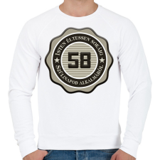 PRINTFASHION 58 - Férfi pulóver - Fehér férfi pulóver, kardigán