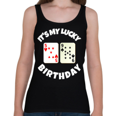 PRINTFASHION 59 POKER SZÜLINAP - Női atléta - Fekete