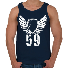 PRINTFASHION 59wh.png - Férfi atléta - Sötétkék atléta, trikó