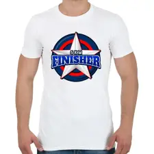 PRINTFASHION 5 KM FINISHER 2 - Férfi póló - Fehér férfi póló