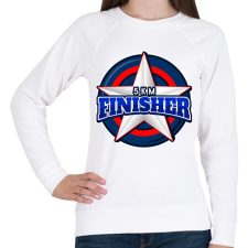 PRINTFASHION 5 KM FINISHER 2 - Női pulóver - Fehér női pulóver, kardigán