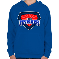 PRINTFASHION 5 KM FINISHER - Gyerek kapucnis pulóver - Királykék gyerek pulóver, kardigán