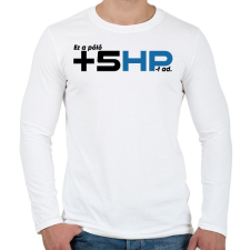 PRINTFASHION +5 paci - Férfi hosszú ujjú póló - Fehér férfi póló