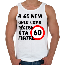 PRINTFASHION 60 éves Fekete. - Férfi atléta - Fehér