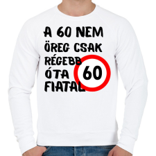 PRINTFASHION 60 éves Fekete. - Férfi pulóver - Fehér férfi pulóver, kardigán