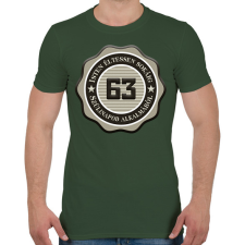 PRINTFASHION 63 - Férfi póló - Katonazöld férfi póló