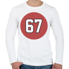 PRINTFASHION 67 - Férfi hosszú ujjú póló - Fehér