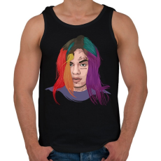 PRINTFASHION 69 Tekashi 69 - Férfi atléta - Fekete
