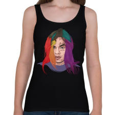 PRINTFASHION 69 Tekashi 69 - Női atléta - Fekete női trikó