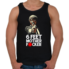 PRINTFASHION 6 feet - Férfi atléta - Fekete atléta, trikó