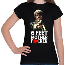 PRINTFASHION 6 feet - Női póló - Fekete női póló