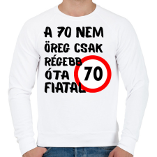 PRINTFASHION 70 éves Fekete, - Férfi pulóver - Fehér férfi pulóver, kardigán