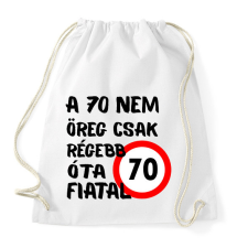 PRINTFASHION 70 éves Fekete, - Sportzsák, Tornazsák - Fehér tornazsák
