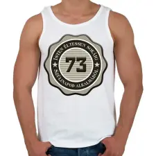 PRINTFASHION 73 - Férfi atléta - Fehér atléta, trikó