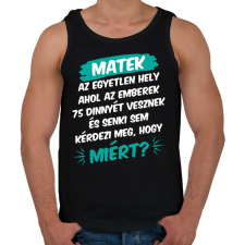 PRINTFASHION 75 dinnye - Férfi atléta - Fekete atléta, trikó