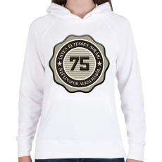 PRINTFASHION 75 - Női kapucnis pulóver - Fehér