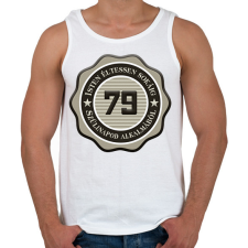 PRINTFASHION 79 - Férfi atléta - Fehér atléta, trikó