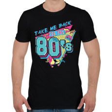 PRINTFASHION 80-as évek - Férfi póló - Fekete
