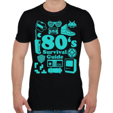 PRINTFASHION 80-as évek túlélő cuccai - Férfi póló - Fekete férfi póló