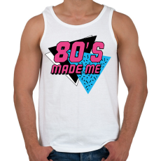 PRINTFASHION 80's made me - Férfi atléta - Fehér
