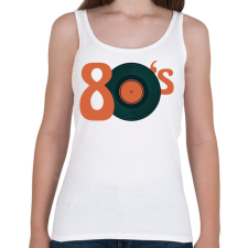 PRINTFASHION 80as évek - Női atléta - Fehér női trikó