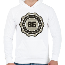 PRINTFASHION 86 - Férfi kapucnis pulóver - Fehér férfi pulóver, kardigán