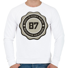 PRINTFASHION 87 - Férfi pulóver - Fehér férfi pulóver, kardigán
