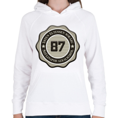 PRINTFASHION 87 - Női kapucnis pulóver - Fehér