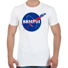 PRINTFASHION 88mph - Férfi póló - Fehér férfi póló