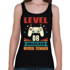 PRINTFASHION 8 éves gamer - Női atléta - Fekete női trikó
