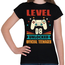 PRINTFASHION 8 éves gamer - Női póló - Fekete női póló