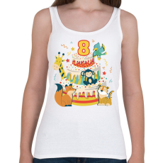 PRINTFASHION 8 éves - Női atléta - Fehér