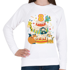 PRINTFASHION 8 éves - Női pulóver - Fehér