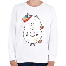 PRINTFASHION 8 éves unikornis - Gyerek pulóver - Fehér