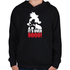 PRINTFASHION 9000-es szint felett! - Gyerek kapucnis pulóver - Fekete