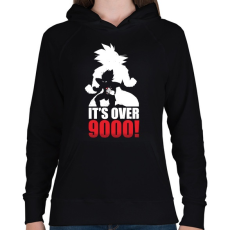 PRINTFASHION 9000-es szint felett! - Női kapucnis pulóver - Fekete