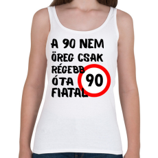 PRINTFASHION 90 éves fekete - Női atléta - Fehér