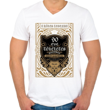 PRINTFASHION 90 éves születésnap 1932  - Férfi V-nyakú póló - Fehér férfi póló