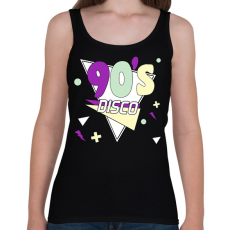 PRINTFASHION 90's disco - Női atléta - Fekete