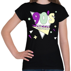 PRINTFASHION 90's disco - Női póló - Fekete