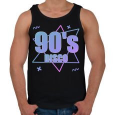 PRINTFASHION 90's  - Férfi atléta - Fekete