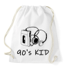 PRINTFASHION 90's kid - Sportzsák, Tornazsák - Fehér