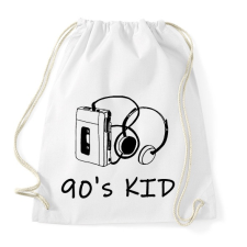 PRINTFASHION 90's kid - Sportzsák, Tornazsák - Fehér tornazsák
