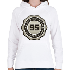 PRINTFASHION 95 - Női kapucnis pulóver - Fehér női pulóver, kardigán