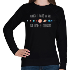 PRINTFASHION 9 bolygó - Női pulóver - Fekete női pulóver, kardigán