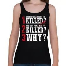 PRINTFASHION A 3 kérdés - Női atléta - Fekete női trikó
